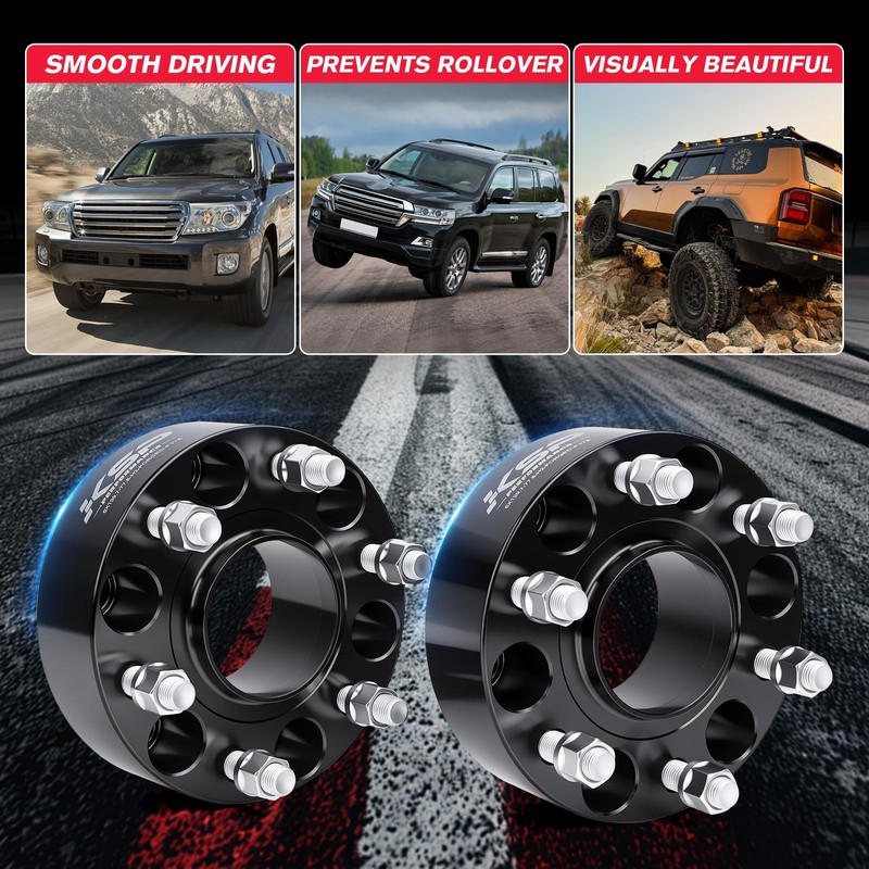 KSP 2inch 6x5.5 Hubcentric Wheel Spacers Compatible with 19-26 Ram
