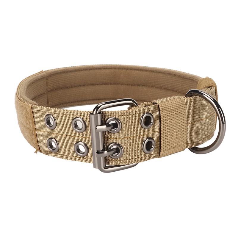 Military Dog Collar Adjustable Nylon Training Dog Collar with Heavy