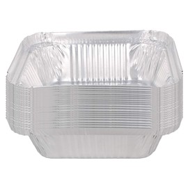 Othmro 33Pcs 220ml Disposable Aluminum Foil Pans, Aluminum Trayfor Cookware Great for Baking, Cooking, Grilling, Serving & Lining Steam Table Trays Chafers