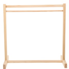 NUOBESTY Doll Hanger Clothes Rack for Babies Clothes Rack for Dolls Clothes Rack Made of Wood Miniature Clothes Hanger Baby Use Wooden Child Display Stand