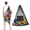 Generic Mesh Sports Equipment Bag for Soccer Basketball Volleyball Drawstring