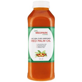 Medpark Farms Africa Red Palm Oil (16 fl oz/500ml) 100% Pure/Natural/Unrefined (PET-BPA FREE Container)