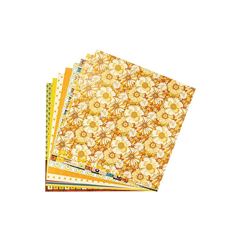 CIAO BELLA PAPER Paper PAD 12" 8/PKG, The Seventies, 8
