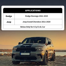 CNRAQR 5184653AF - Salida de agua cruzada para motor y carcasa de termostato 902-852, kit de actualización de aluminio para Dodge Durango Jeep Grand Cherokee