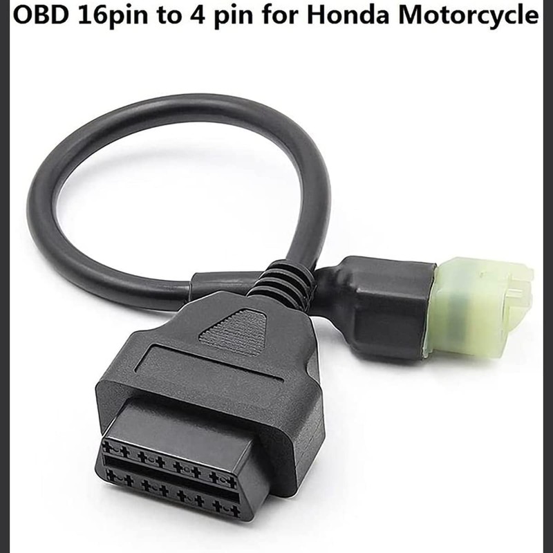 Motocicletas OBD2 a 4 pines, cable adaptador de diagnóstico para
