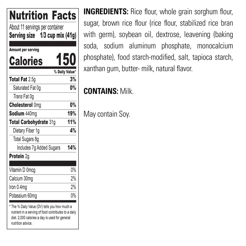 Krusteaz Gluten Free Buttermilk Pancake Mix, Light & Fluffy, 16