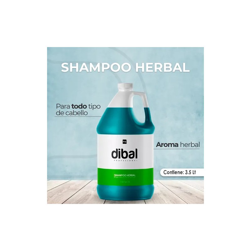 Shampoo Herbal Para Todo Tipo De Cabello De Dibal 3.5
