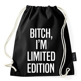 Sambosa, gym, sports bag with hipster quotes, black