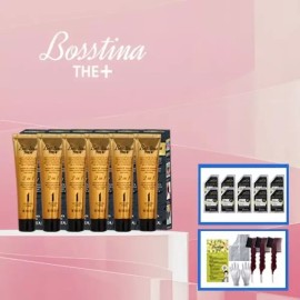 Bostina 반값세일!! 보스티나 염색 제본품 6개 +빗 3개+앰플 10매 [적갈색] Half Price Sale!! Bostina Dye Binding Products 6pcs + 3 Combs + 10 Ampoules [Dark Red]