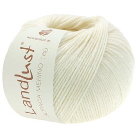 LANA GROSSA Landlust Alpaca Merino 160, Classic Twisted Yarn Made of Merino and Alpaca, Hand Knitting Yarn Made of 50% Virgin Wool (Merino) and 50% Alpaca (Baby), 50 g Wool for Knitting and