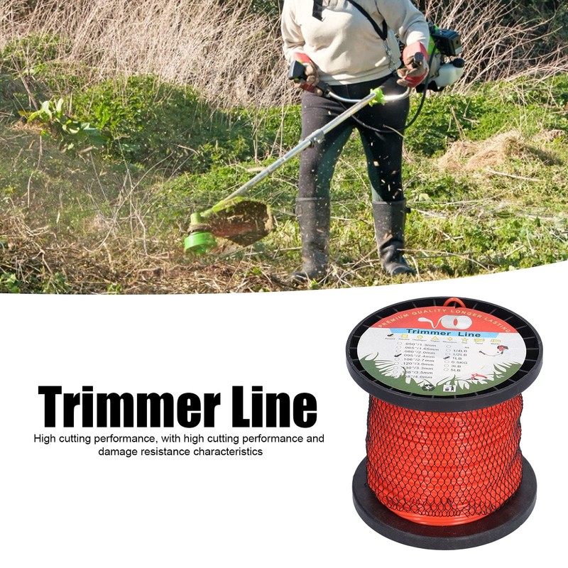 MUNEFE 2.4mm Trimmer, Round Nylon String, 1LB Round Heavy Duty