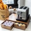 FLYIEE Wooden K Cup Organizer Coffee Pod Storage Box, Coffee