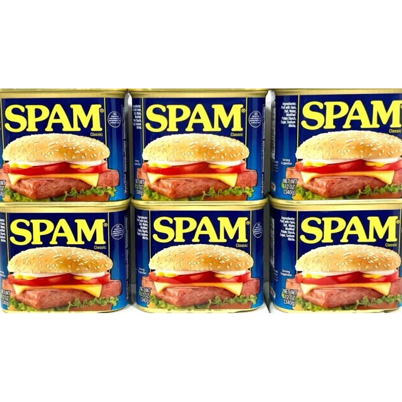 Spam Classic Luncheon Meat 12 oz ( Pack of 6