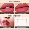 iilembane Deep Red Matte Liquid Lipstick, Long Wear Vegan -
