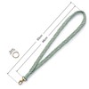 AOKSUNOVA Long White Key Fob for Hanging, Long Braided Key