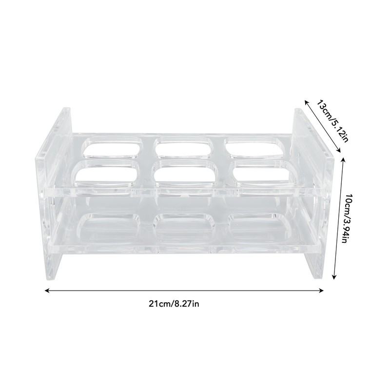 Acrylic Shot Glass Holder Carrying 6 Square Transparent Liquor Cup