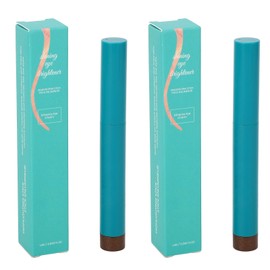 2PCS 1.4g Taupe Eyeshadow Sticks Waterproof Long Lasting Cream Texture Highlighter Eyeshadow Applicator