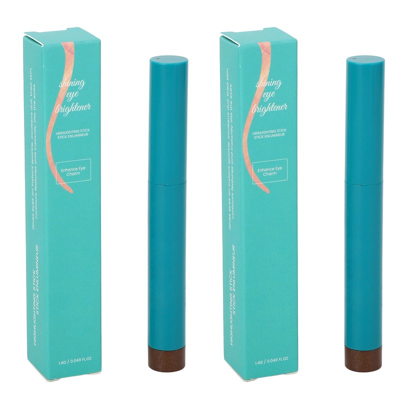 2PCS 1.4g Taupe Eyeshadow Sticks Waterproof Long Lasting Cream Texture