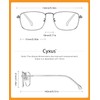 Cyxus 8752 Black Rim Glasses, Blue Light Reduction, UV Protection,