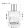 Enslz 50ML /1.7OZ Transparent Atomizer Spray Refillable Perfume Bottle, Portable