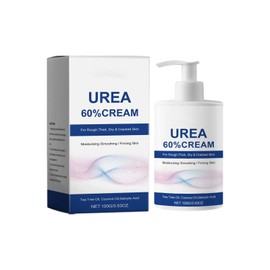 Deep Moisturizing Urea Cream for Cracked Heels and Dry Skin - Callus for Feet, Knees, and Hands - 60% Urea Hand Foot Cream for Intense Hydration and Softening