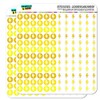 Lightning Bolt Storm Weather Dots Planner Scrapbooking Crafting Stickers -