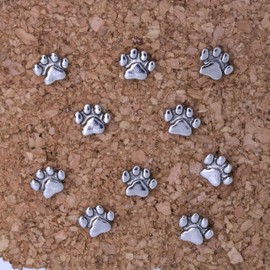 Paw Print Pushpins - Silver Finish