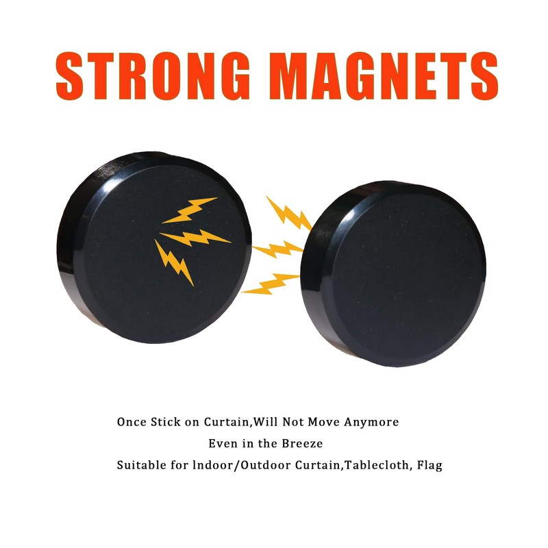 ETHORY Heavy Strong Magnets Shower Curtain Weights, Magnetic Shower Curtain
