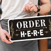 Pick Up Here Order Here Sign, Matal Reflective Order Here