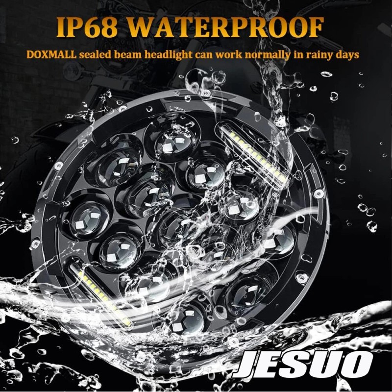 JESUO Fit Ford Mustang 1965~1973 Brightest Pair 7" Round Led