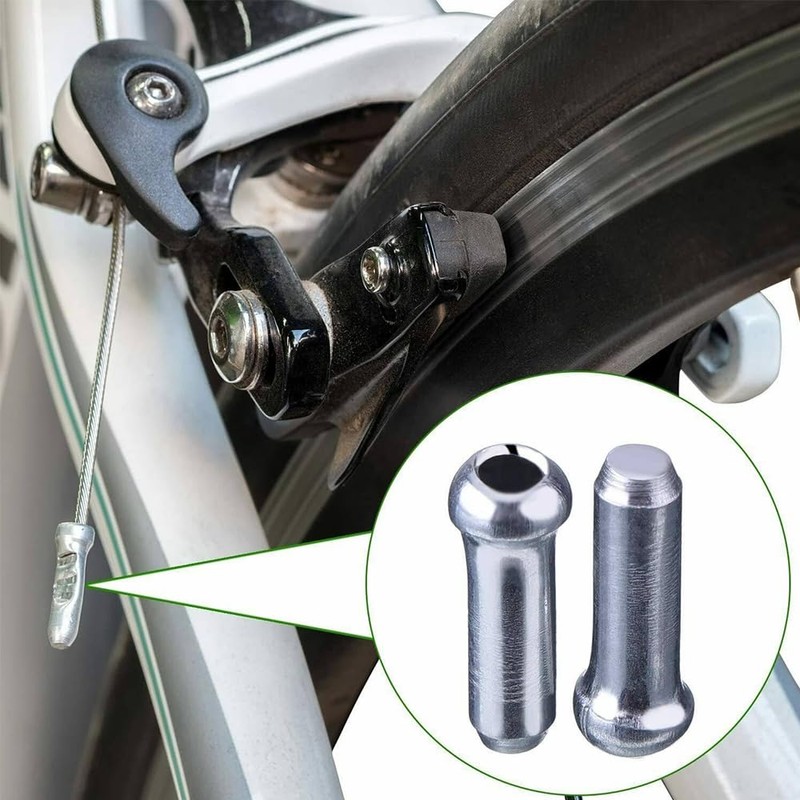 (100 Pieces) Bicycle Tip Cap, Brake Wire End Cap, Shift