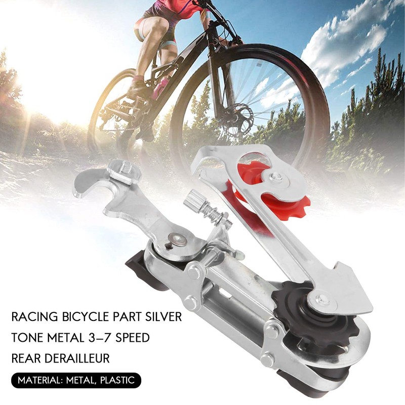 Jevina Racing Bicycle Part Silver Tone Metal 3-7 Speed Rear