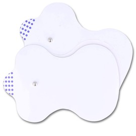 Pack of 2 anatomical TENS electrodes with hypoallergenic gel