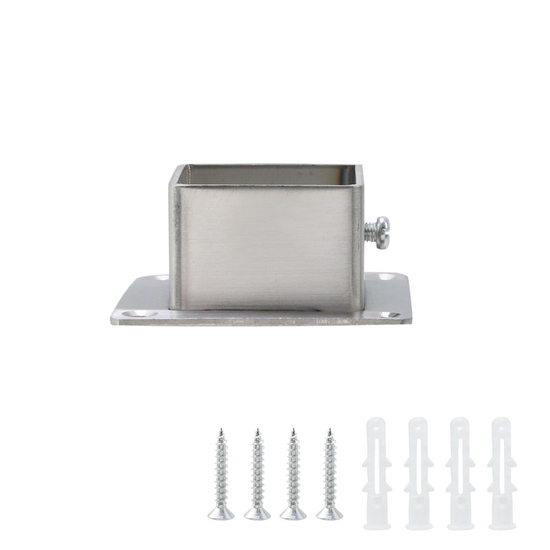 Wealrit 4 Pcs Stainless Steel Square Post Bases Heavy Duty