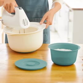 Rotho Fresh 1043305092 Set of 2 Bowls 1.2 L + 4 L with Lid Plastic