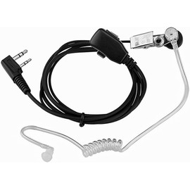 POFET 2PCS Walkie Talkie Earpiece Airsoft Headset Covert Earpiece for Baofeng Walkie-Talkies 2 Pin Radio