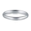 BORUO 925 Sterling Silver Ring High Polish Plain Dome Tarnish