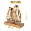 Dovhmoh Freestanding Modern Napkin Holder with Leaf Design, Desktop Paper