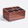 Brick Brown Premium Handcrafted Wooden Spoon stand for kitchen |