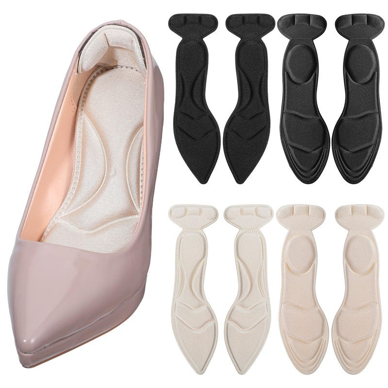 Sibba 4 Pairs Women Cropable High Heel Insoles Anti-Slip Cushion