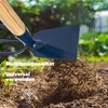 KADAX Metal Hoe with Wooden Handle, Double Hoe for Garden