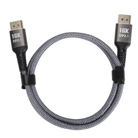 DisplayPort 2.1 Cable 16K 30Hz 40Gbps 3D Dynamic HDR Male to Male DisplayPort Cable for FreeSync for G Sync Gaming Display 1m