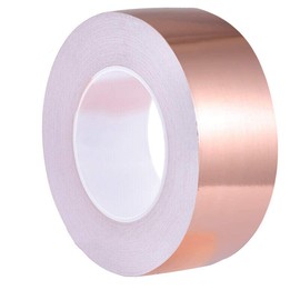 Copper Foil Tape (1 inch X 33 FT) with Double-Sided Conductive Adhesive for Guitar & EMI Shielding,Stained Glass Making,Electrical Repairs,Paper Circuits,Soldering,Grounding,DIY Copper Tape