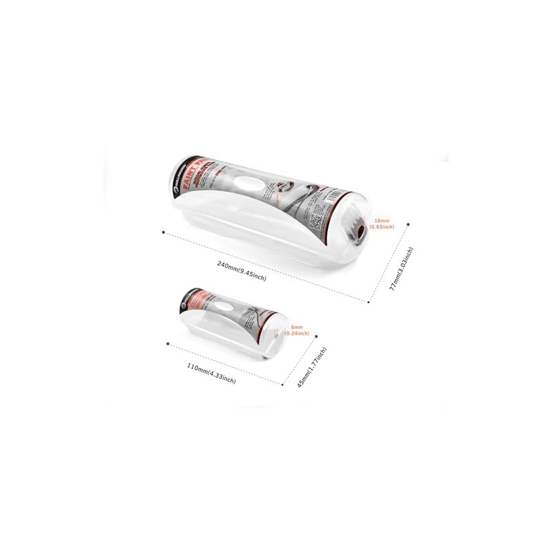ROLLINGDOG Roller Sleeve Protective Case Set-Keeps Rollers Moist and Prevents