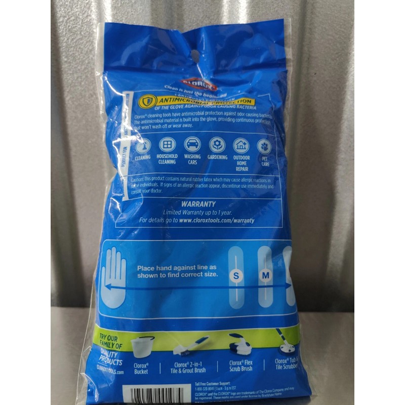 Clorox 1 Pair CLOROX Neoprene Dipped Premium Choice Foam Lined