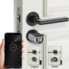 VisorTech Automatic door lock: electronic lock cylinder for doors 30-70