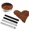 YOGAZEN Set of 4 Pull Tubes, Silver/Black, 7 cm Portable