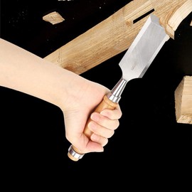 Wood Chisel Tool, 38mm Construction Wooden Handle Flat Chisel for Carpenter Woodworking Carving,Woodworking Chisel, Wood Chisels