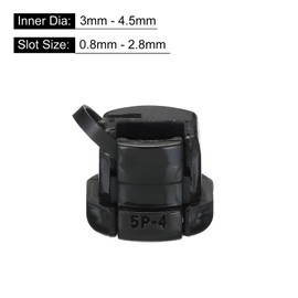 QUARKZMAN 60pcs 3-4.5mm Strain Relief Cable Connector Cable Grommet Sleeve for Electrical Cable Insulation Protection 5P-4