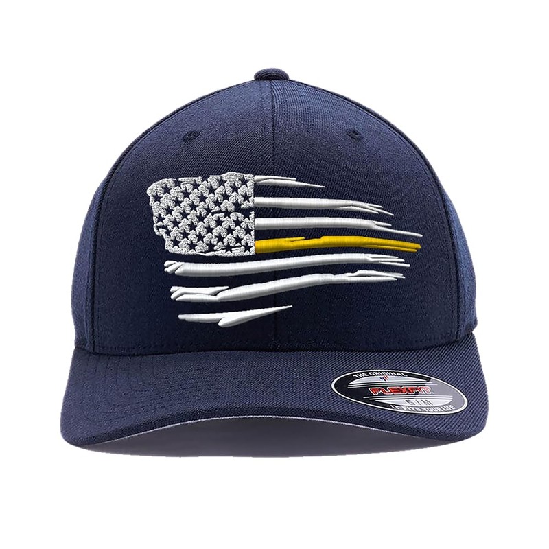 Tactical Thin Lines, Thin Red/Blue/Green/Yellow Line Waving American Flag hat,